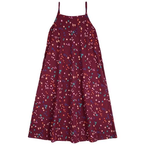 Bobo Choses Sparkles All Over Strap Woven Kjole Burgundy Red 2-3 Y  Lilla  2-3 år  kvinde