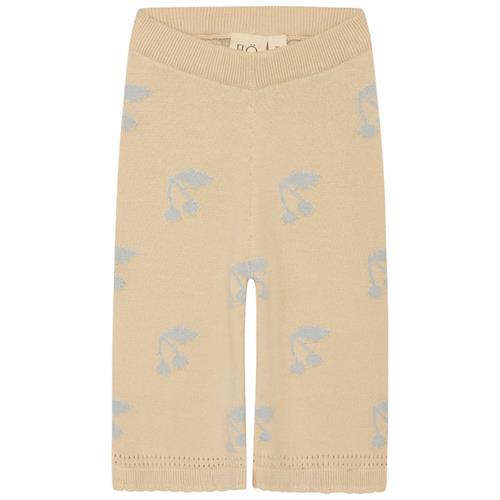 Flöss Harper Strikkede Bukser Sea salt/Warm cotton 98 cm  Beige  98 cm  Unisex