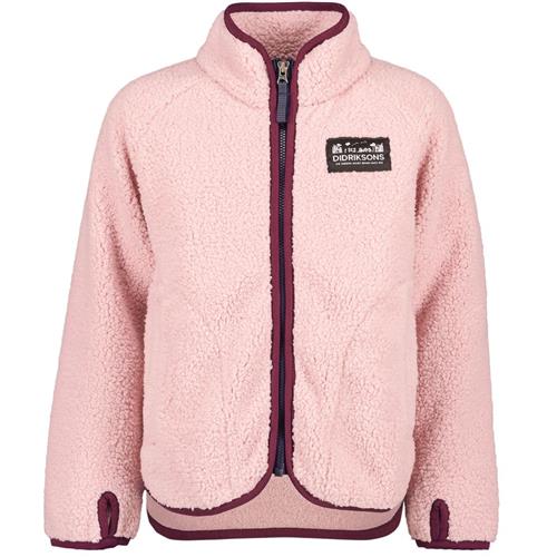 Didriksons GIBBS KIDS FULLZIP 2, Dusty pink GIBBS Kids Fullzip Jakke Dusty Pink 80 cm  Lyserød  80 cm  Unisex