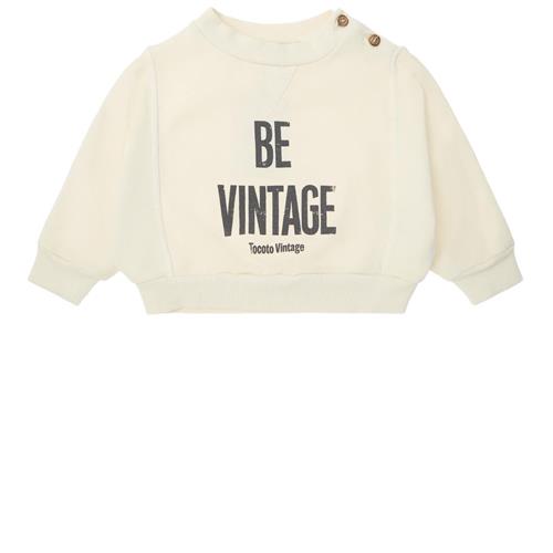 Tocoto Vintage Vintage Trøje Off White 6 Y  Creme  6 år  Unisex