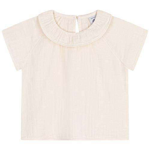 Petit Bateau Bluse Til Baby Cremefarvet 3 Months  Creme  3 måneder  kvinde