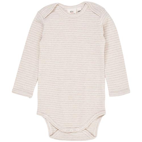 Copenhagen Colors Stribet Babybody Beige 56 cm  Beige  56 cm  Unisex
