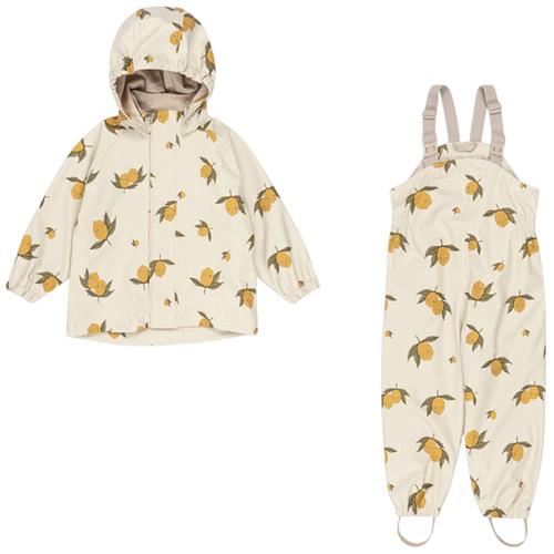Konges Sløjd Rainy Palme Regntøjssæt Sweet And Sour 12 months  Creme  12 måneder  Unisex