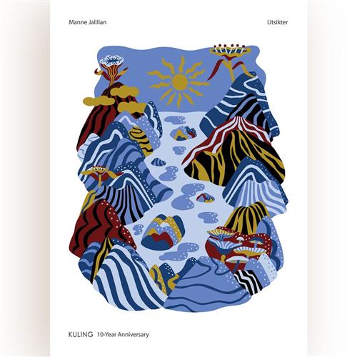 Kuling Poster 50x70 Kuling X Manne Jalilian FSC Mix  Plakat Hvid 50 x 70 cm      Unisex