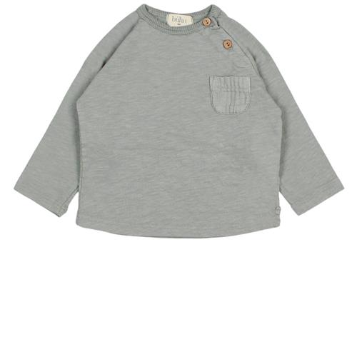 búho T-shirt Med Lomme Eucalyptus 9 Months  Grå  9 måneder  Unisex