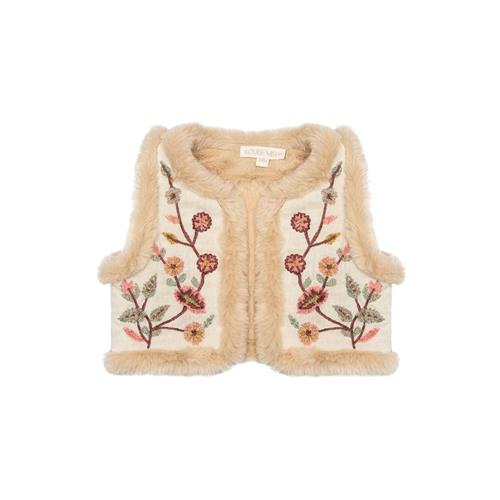Louise Misha Libra Vendbar Kunstpelsvest Cremefarvet 6 Y  Creme  6 år  kvinde