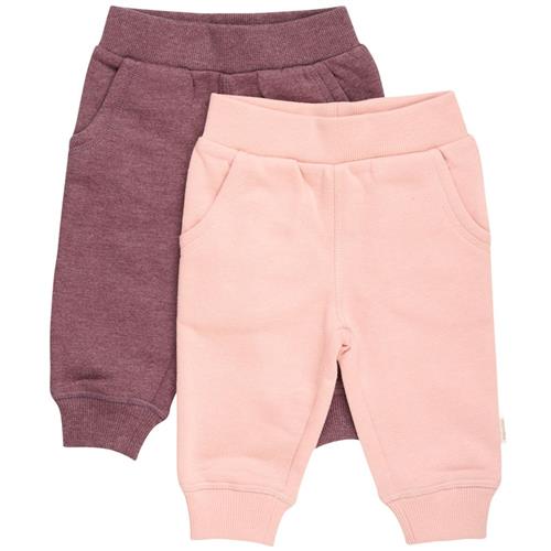 Minymo 2-pak Joggingbukser Misty Rose 68 cm  Lyserød  68 cm  kvinde