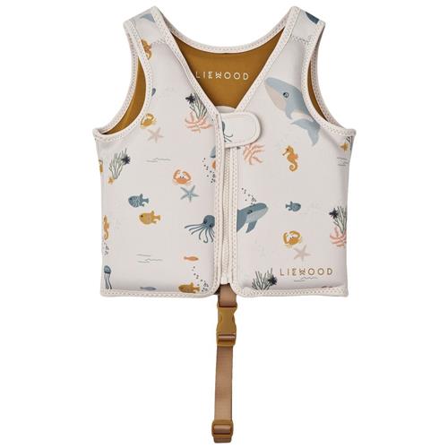 Liewood Dove Svømmevest Sea Creature Sandy 19-30 kg  Beige  19-30 kg  Unisex