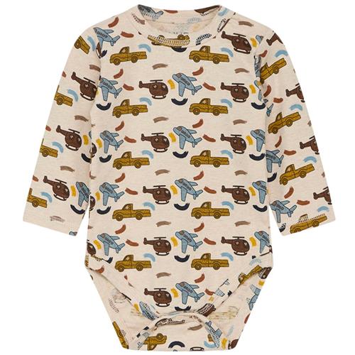 Hust&Claire Billy Babybody Wheat Melange 80 cm  Beige  80 cm  mand