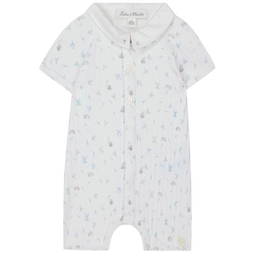 Tartine et Chocolat Mønstret Romper Hvid 1 months  Hvid  1 måneder  mand