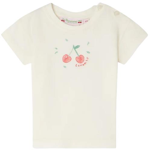 Bonpoint Dom T-shirt Med Kirsebærprint Cremefarvet 6 Months  Creme  6 måneder  kvinde