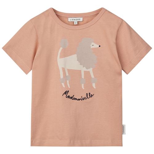 Liewood GOTS Apia Kortærmet T-shirt Paris Mademoiselle Pale Tuscany 98 cm  Orange.  98 cm  Unisex