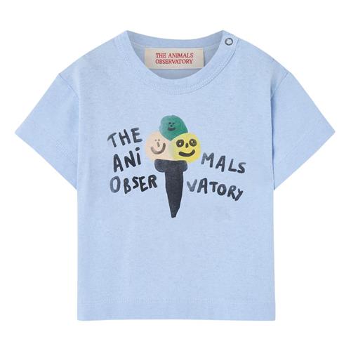 The Animals Observatory Pangolin Baby T-shirt Soft Blue 6 months  Blå  6 måneder  Unisex