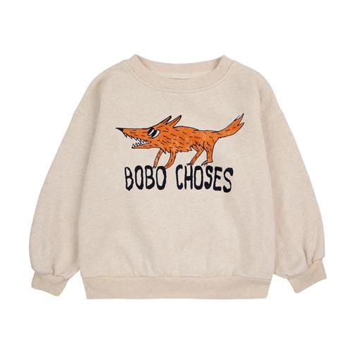 Bobo Choses The Clever Fox Sweatshirt Naturhvid 10-11 Y  Creme  10-11 år  mand