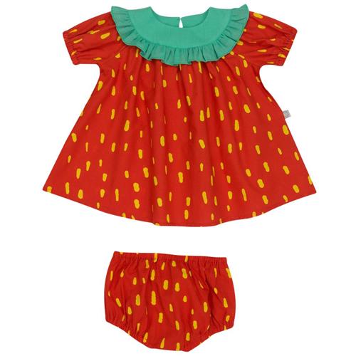 Stella McCartney Kids Jordbærformet Baby-kjole Rød 12 Months  Rød  12 måneder  kvinde