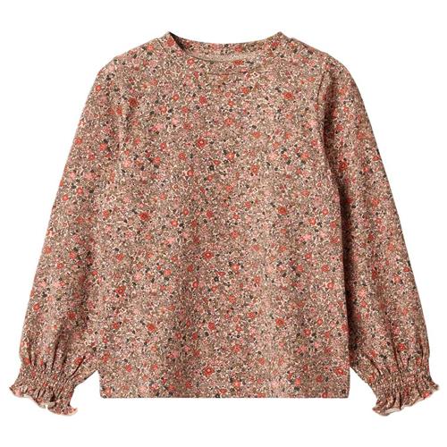 Wheat T-shirt L/S Norma Rose Flower Meadow 98 cm  Lyserød  98 cm  kvinde