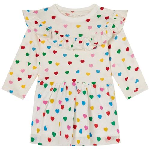 Stella McCartney Kids Hjertemønstret Kjole Cremefarvet 12 Months  Creme  12 måneder  kvinde