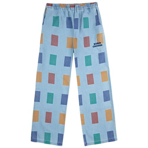Bobo Choses Color Game Baggy Mønstrete Bukser Lyseblå 8-9 Y  Blå  8-9 år  mand