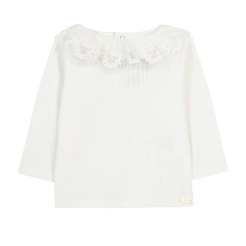 Tartine et Chocolat Cotton Elastane Tank Top Pearl Cream 1 Y  Creme  1 år  mand