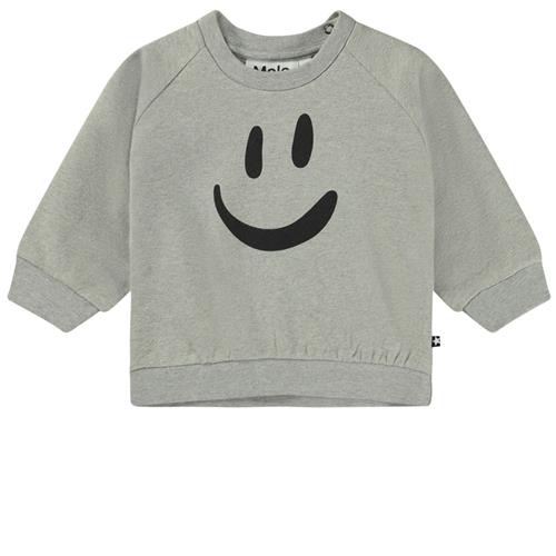Molo GOTS Disc Sweatshirt Gråmeleret 62 cm  Grå  62 cm  Unisex