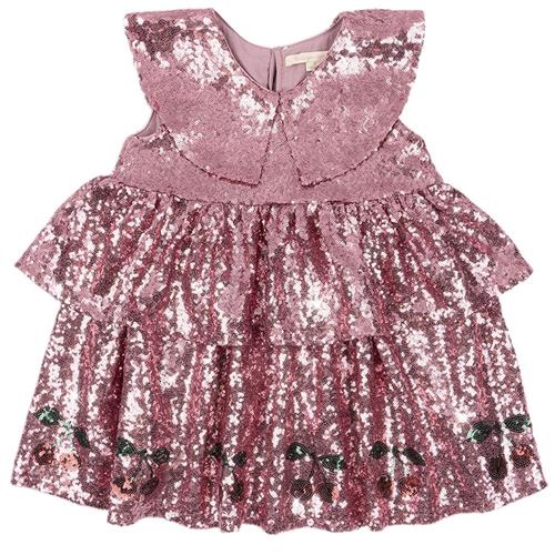 Konges Sløjd Starla Sequin Kjole Blush 18 months  Lyserød  18 måneder  kvinde
