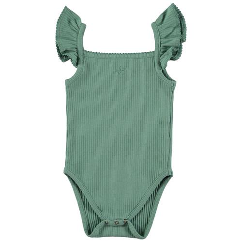 Tocoto Vintage Ribbet Babybody Grøn 9 Months  Grøn  9 måneder  kvinde