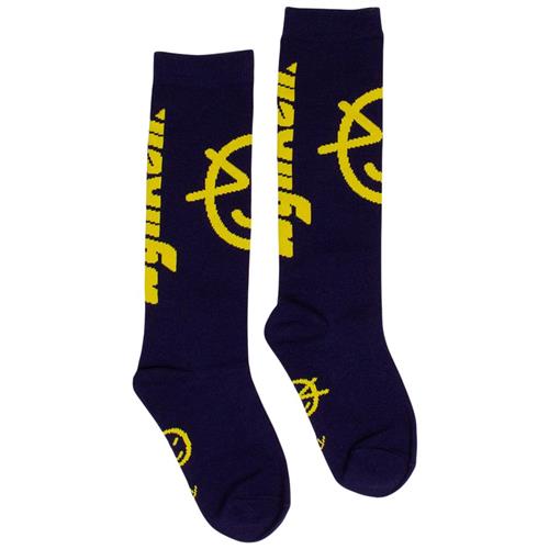 Wynken Lois Strømper Rich Navy/Strong Yellow 8 Y  Marineblå  8 år  Unisex