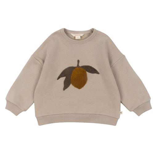 Konges Sløjd Lou Terry Sweat Shirt Ocs Oxford Tan 5-6 Y  Grå  5-6 år  Unisex