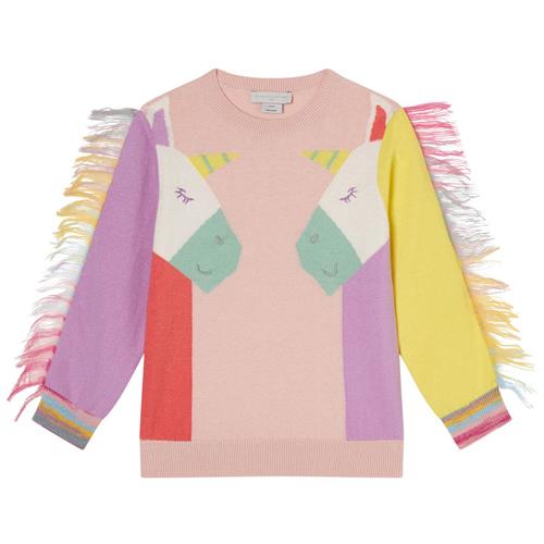 Stella McCartney Kids Trøje Med Frynser Lyserød 10 Y  Lyserød  10 år  kvinde