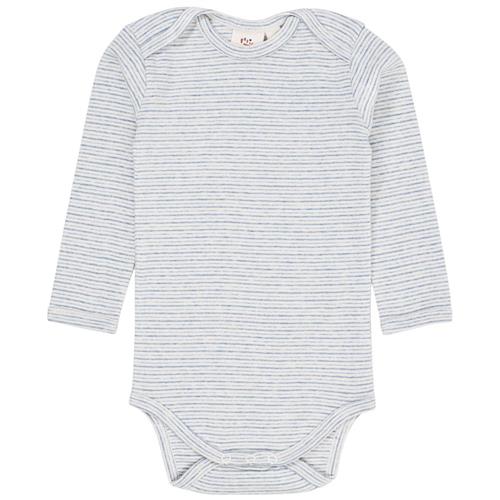 Copenhagen Colors Stribet Babybody Lyseblå 80 cm  Blå  80 cm  Unisex