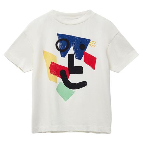 Wynken Amazed Face T-shirt Ecru 2 Y  Creme  2 år  Unisex