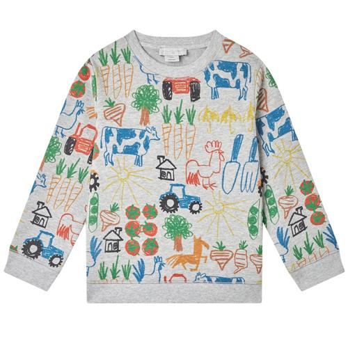 Stella McCartney Kids Mønstret Sweatshirt Grå 6 Y  Grå  6 år  mand