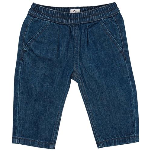 Copenhagen Colors Økologiske bomuldsbabyjeans Dark Indigo Blue Washed 62 cm  Blå  62 cm  Unisex