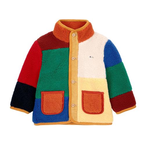 Bobo Choses Kontrastfarvet Jakke Til Baby Multifarvet 12 months  Grøn  12 måneder  Unisex