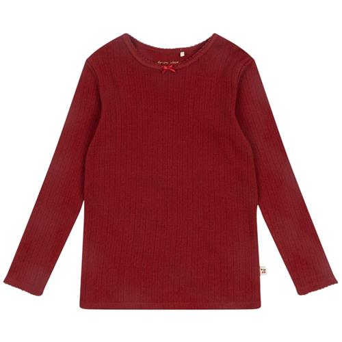 Konges Sløjd Minnie Bluse Gots Red Dahlia 12 months  Rød  12 måneder  kvinde