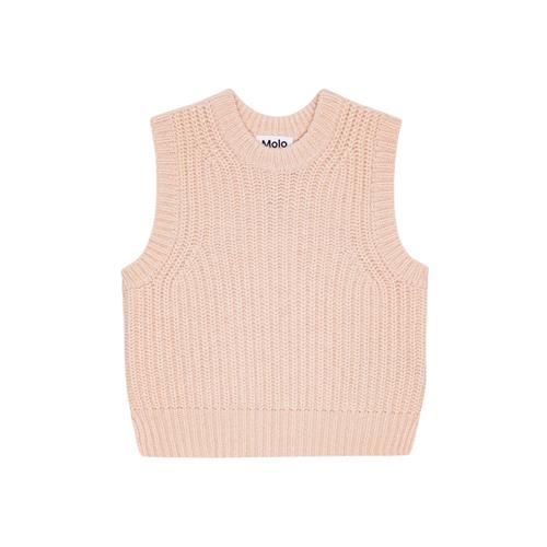 Molo Gilberte Strikket Vest Petal Blush 98/104 cm  Lyserød  98/104 cm  kvinde