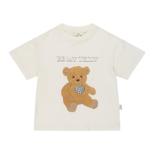 Konges Sløjd T-shirt Med Bamse Cremefarvet 2 Y  Creme  2 år  mand