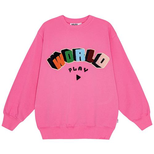 Molo GOTS Monti Sweatshirt Shocking Pink 92 cm  Lyserød  92 cm  kvinde