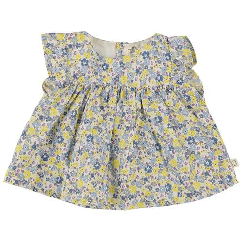 My Little Cozmo Babe Liberty Blomstret Bluse Hvid 3 months  Hvid  3 måneder  kvinde