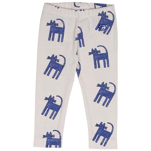 Wynken Mini Emi Mønstrete Leggings Cobalt Blue Cats 24 months  Creme  24 måneder  kvinde