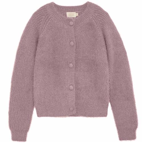 Creamie Cardigan Knit Glitter Sea Fog Cardigan Knit Glitter Sea Fog 104/110 cm  Lilla  104/110 cm  kvinde