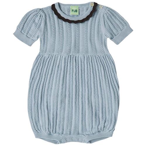 FUB Romper I Pointelle Cloud 56 cm  Blå  56 cm  kvinde