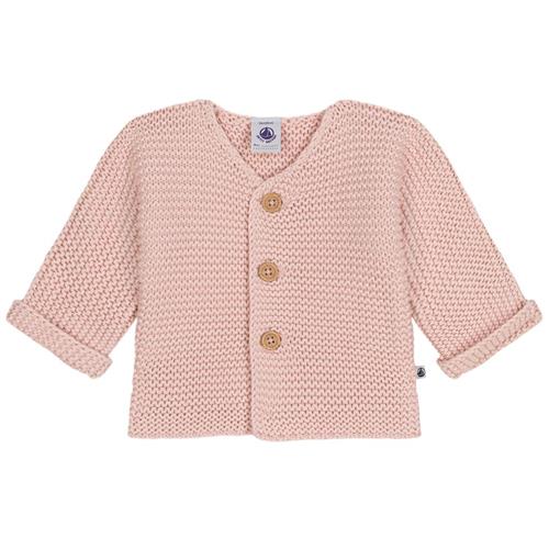 Petit Bateau Cardigan Lyserød 12 Months  Lyserød  12 måneder  kvinde