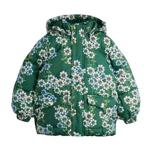 Mini Rodini Daisy Mønstret Vinterjakke Grøn 104/110 cm  Grøn  104/110 cm  kvinde