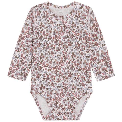 Hust&Claire Buller Blomstret Babybody Rose Morn 74 cm  Lyserød  74 cm  kvinde