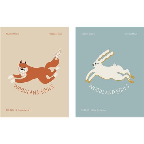 Kuling Poster 30x40 Kuling  X Madelen Möllard 2-pack  FSC Mix Plakat Hvid 30 x 40 cm      Unisex
