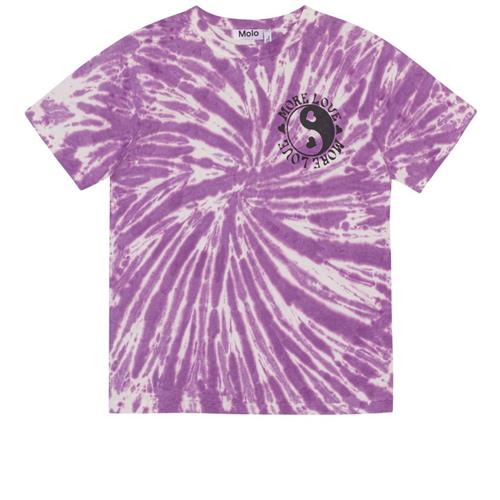 Molo GOTS Riley T-shirt Love Tie Dye 104cm  Lilla  104 cm  kvinde