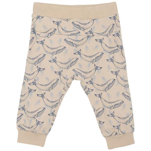 EnFant GOTS Mønstret Babybukser Cement 68 cm  Beige  68 cm  mand