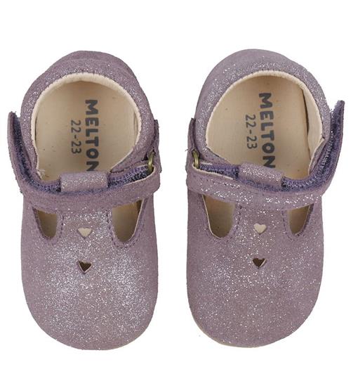 Melton Ballerina Hjemmesko - Mary Jane - Purple Dove m. Glimmer