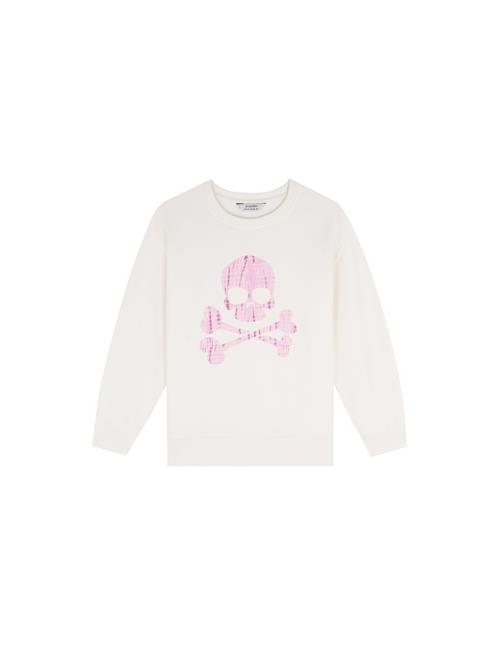 Scalpers Sweatshirt 'Shibori'  lyserød / offwhite